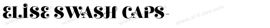 ELISE SWASH CAPS字体转换